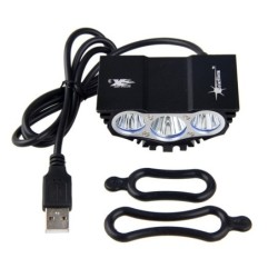 3XT6 - 5V USB - LED bicycle light - front lamp - waterproofLights