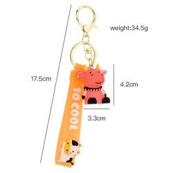 Resin cow / bull - keychainKeyrings
