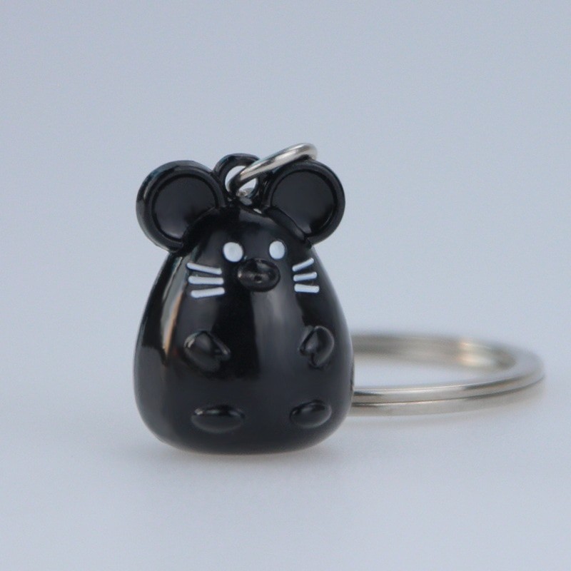 Mini metal mouse - keychainKeyrings