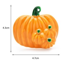 Halloween pumpkins - enamel broochBrooches