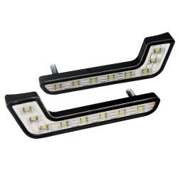 Car L-type DRL lights - super bright - on/off function - waterproof - LED - 2 piecesDaytime Running Lights (DRL)