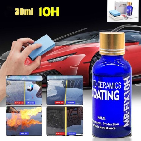 30ml - 10H - car / motorcycle paint care - polish liquid - glass ceramic coat - hydrophobicCar wash