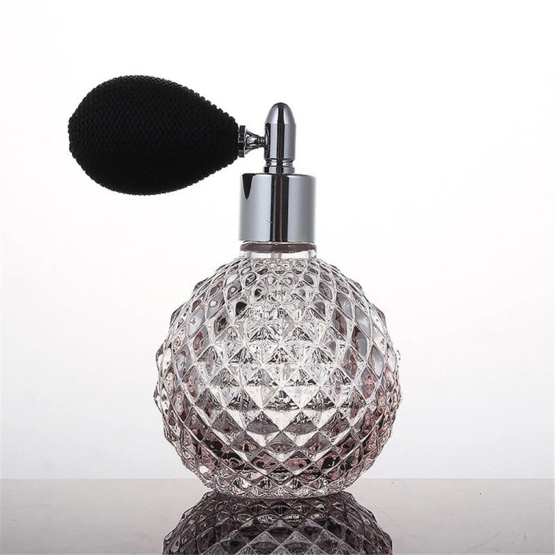 Vintage perfume bottle - empty container - with atomizer - crystal glass - 100mlPerfumes