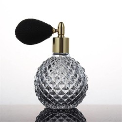 Vintage perfume bottle - empty container - with atomizer - crystal glass - 100mlPerfumes