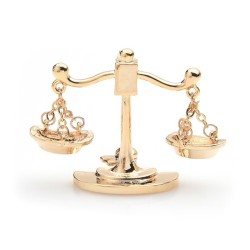 Libra constellation - metal broochBrooches