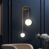 Modern wall lamp - double glass ball - gold iron - LED G9 - AC90-260VWall lights