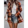 Trendy plaid jacket - short coatJackets
