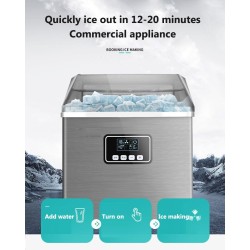 Automatic ice cubes maker - English panel - 25 kgs / 24HBar supply