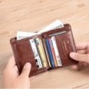Fashionable wallet - credit card holder - anti theft RFID - foldable - genuine leatherWallets