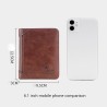 Fashionable wallet - credit card holder - anti theft RFID - foldable - genuine leatherWallets