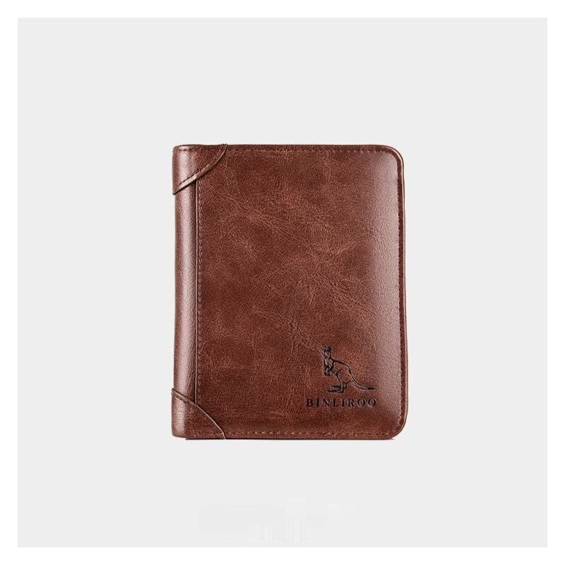 Fashionable wallet - credit card holder - anti theft RFID - foldable - genuine leatherWallets