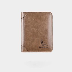 Fashionable wallet - credit card holder - anti theft RFID - foldable - genuine leatherWallets