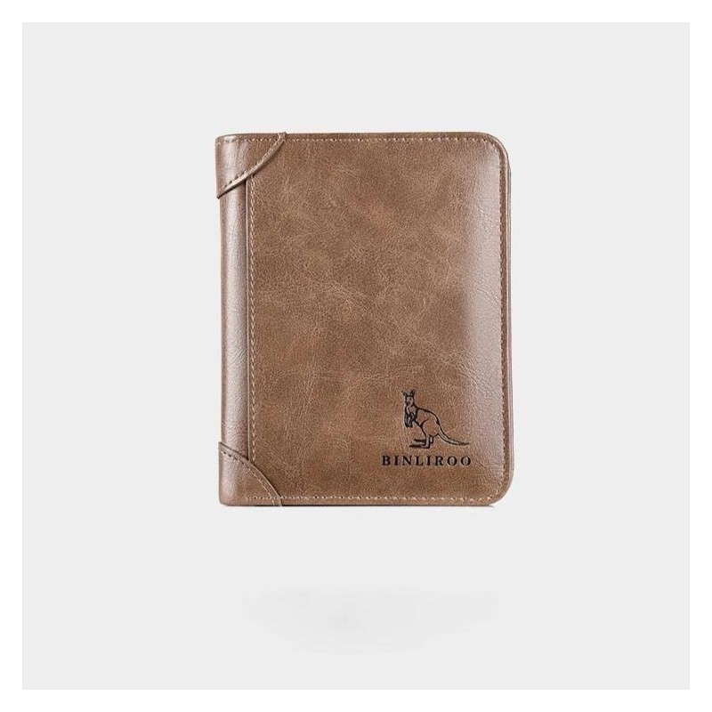 Fashionable wallet - credit card holder - anti theft RFID - foldable - genuine leatherWallets