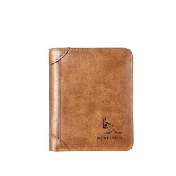Fashionable wallet - credit card holder - anti theft RFID - foldable - genuine leatherWallets