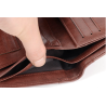 Fashionable wallet - credit card holder - anti theft RFID - foldable - genuine leatherWallets