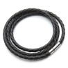 Genuine braided leather - bracelet with magnetic claspsBracelets