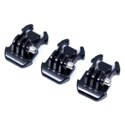 Quick release buckle - flat mount - adapter - for GoPro Hero 4 3 Xiaomi Yi SJCAM - 3 piecesMounts