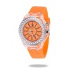 GENEVA - Quartz watch - crystals - silicone strap - with LED lightWatches