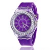 GENEVA - Quartz watch - crystals - silicone strap - with LED lightWatches