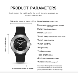 SANDA - luxurious women's watch - Quartz - waterproofWatches
