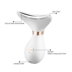 Multifunctional face / neck massager - lifting / anti wrinkle - LED photon therapyMassage