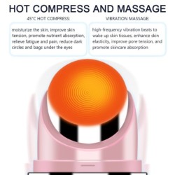 EMS eye massager - anti wrinkle - dark eye circles removal - hot compress - LED - USBMassage