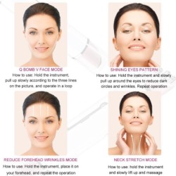 EMS eye massager - anti wrinkle - dark eye circles removal - hot compress - LED - USBMassage