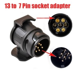 13 to 7 pin trailer connector - socket - adapter - waterproof - 12VDiagnosis