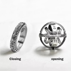 Vintage astronomical ball - rotating ringRings
