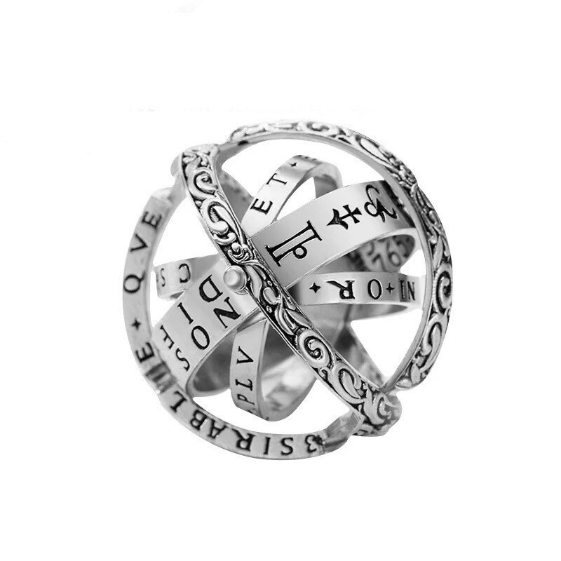 Vintage astronomical ball - rotating ringRings