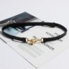 Thin leather belt - gold loose buckleBelts