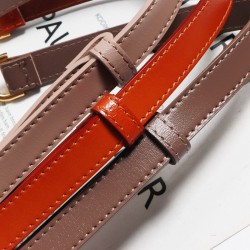 Thin leather belt - gold loose buckleBelts