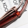 Thin leather belt - gold loose buckleBelts