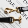 Thin leather belt - gold loose buckleBelts