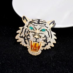 Roaring tiger crystal broochBrooches