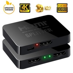 4K HDMI splitter - full HD - 1080P - 1 in 2 out amplifier - dual display - for HDTV DVD PS3 XboxHDMI switchers