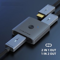 4K HDMI splitter - 60Hz - 1x2/2x1 adapter - 2 in 1 converterHDMI switchers