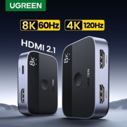 UGREEN - HDMI 2.1 splitter switch - 2 in 1 switcher - 4K - 8KHDMI switchers