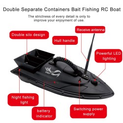 Flytec V500 - RC boat - fish feeder - 500m - double motor - 5.4km/h - 54cmBoats