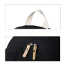 Striped canvas backpack - schoolbag - 3 pieces setBags