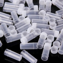 Plastic sample bottles - mini clear pill / capsule containers - with lid - 5 ml - 50 piecesCentrifuge tubes