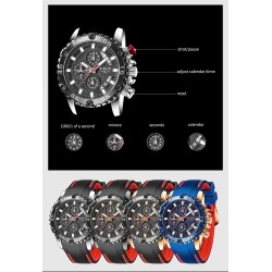 LIGE - sports Quartz watch - luminous - waterproof - silicone strapWatches