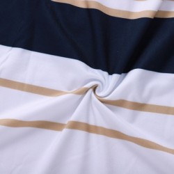 Short sleeve striped dress - midiDresses