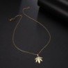 Maple leaf pendant - stainless steel necklaceNecklaces