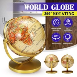 Rotating golden globe - with standEducational