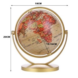Rotating golden globe - with standEducational