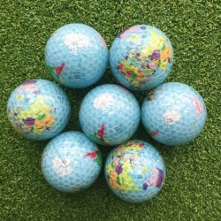 Golf ball - printed world mapGolf
