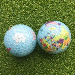 Golf ball - printed world mapGolf