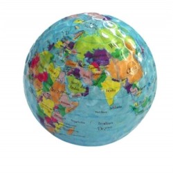 Golf ball - printed world mapGolf