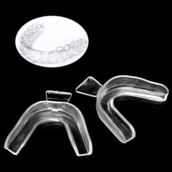 Silicone overnight mouthguard - teeth whitening - against grinding / clenching - 4 piecesTeeth Whitening